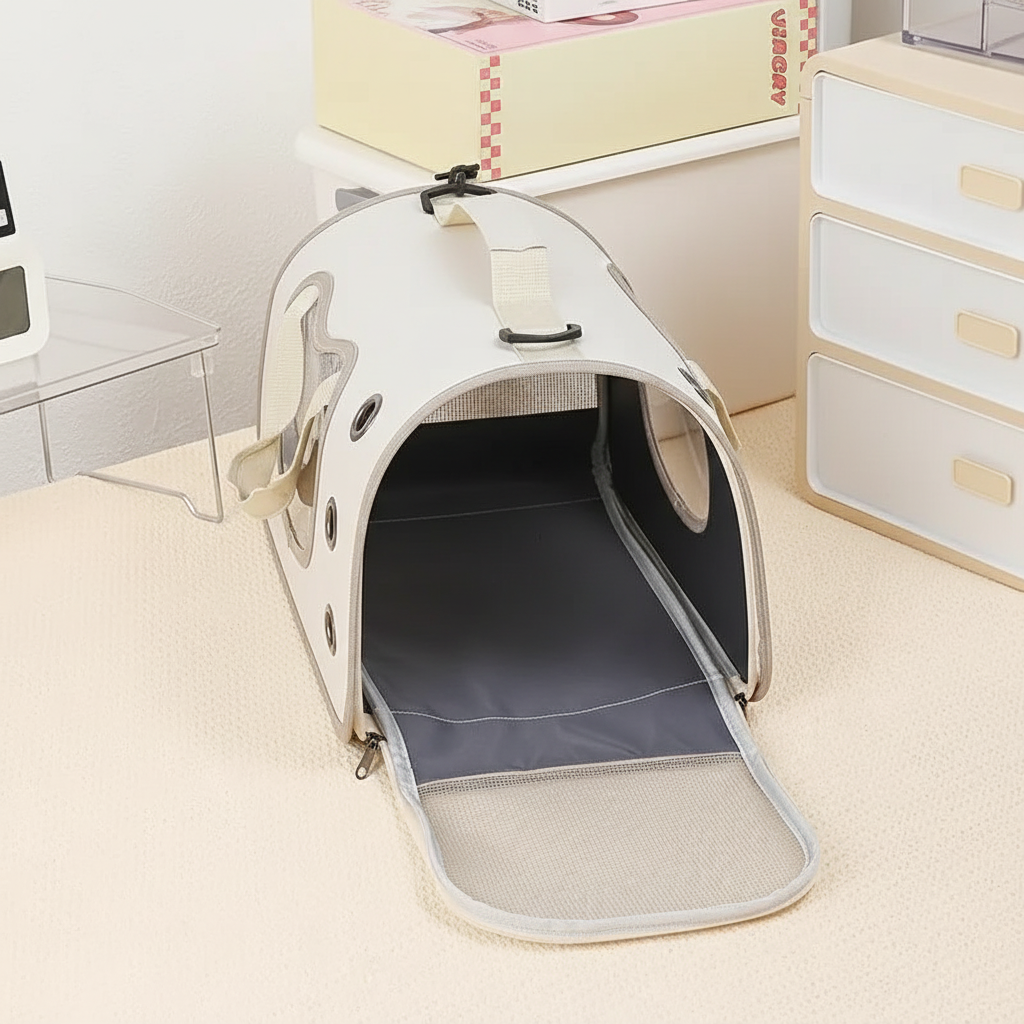Sac de transport pour chat - intérieur ouvert