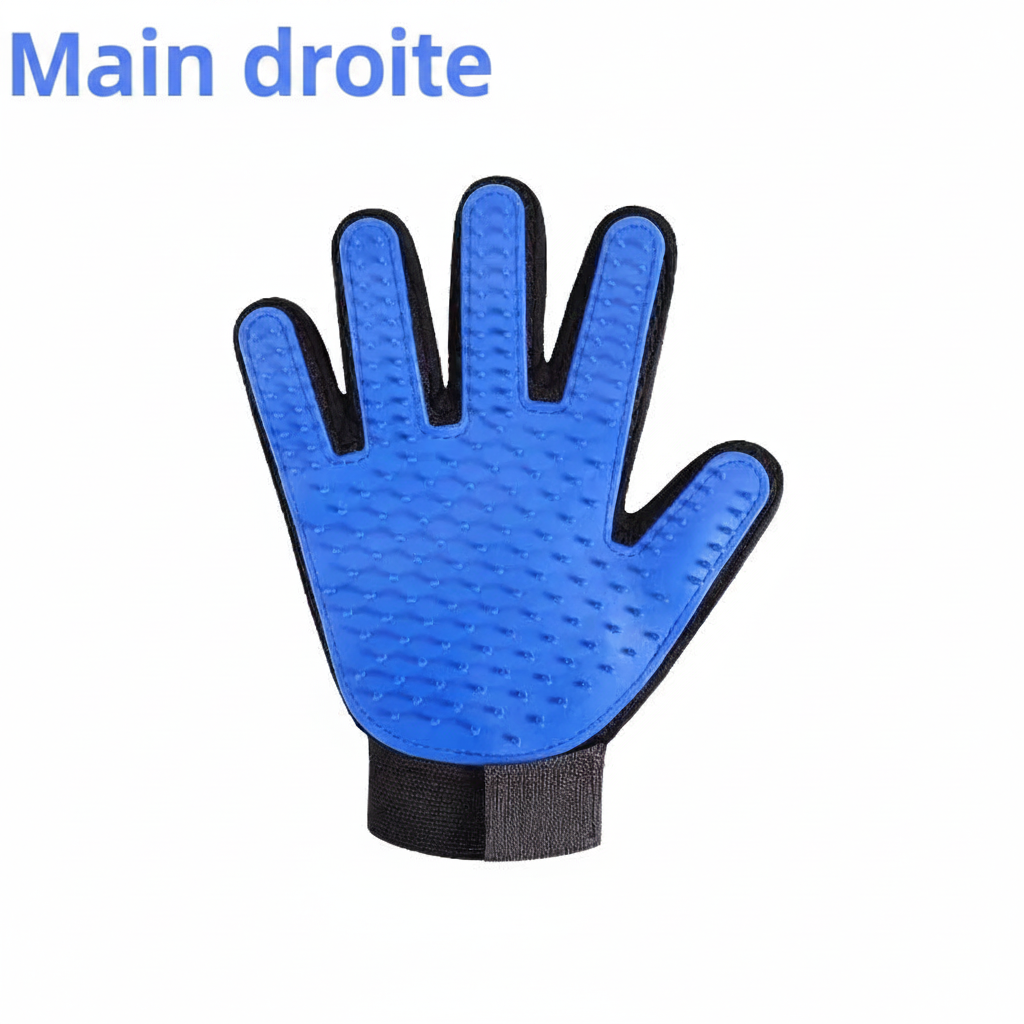 Gant de toilettage main droite